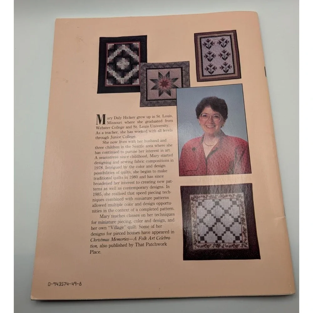 Little By Little Quilts In Miniature Mary Hickey 1988 Vintage Quilting Book DIY